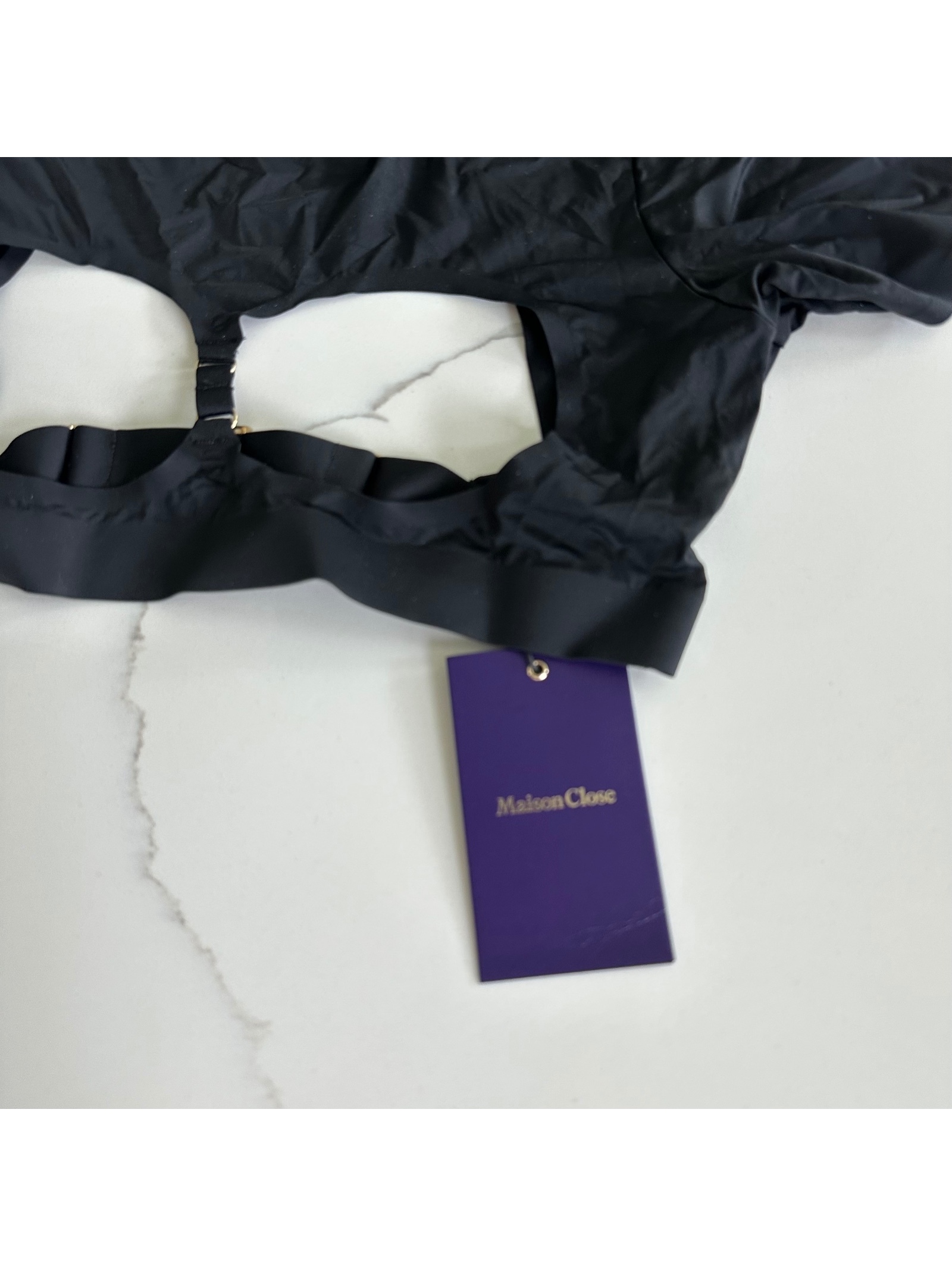 Maison Close Ouvert Cut-Out Crop Top Size M — image 2 of 8